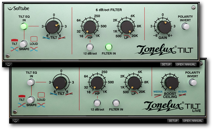 Tonelux Tilt and Tilt Live