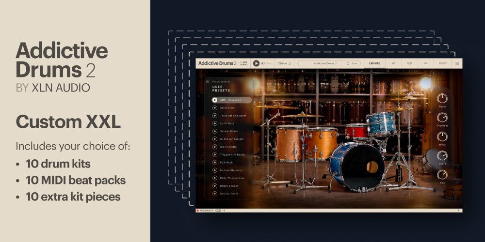 Addictive Drums 2: Custom XXL Collection